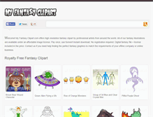 Tablet Screenshot of myfantasyclipart.com